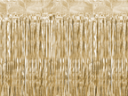 Rideau à Frange Satin Or de largeur 100cm et hauteur 200cm