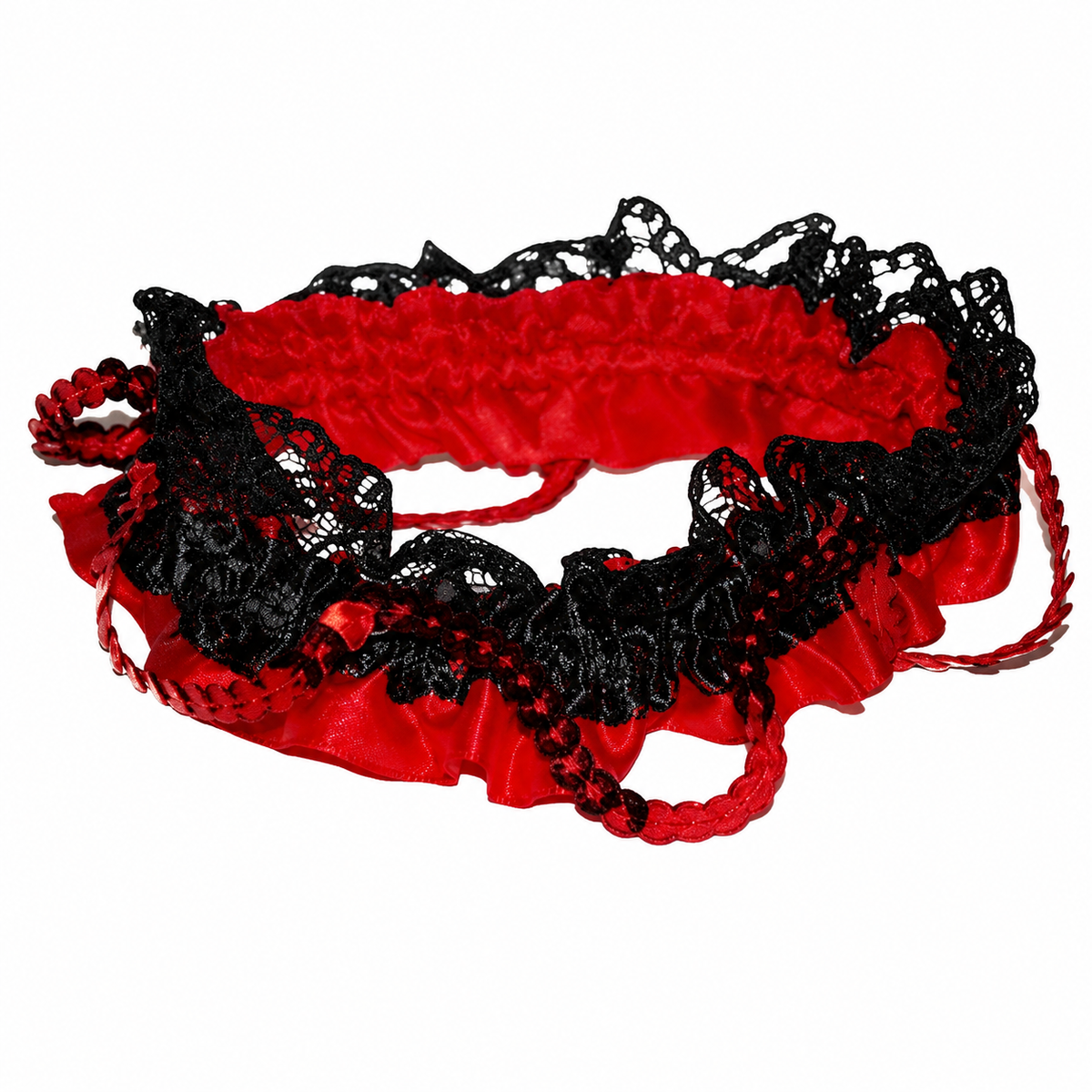 jarretelle rouge & noir