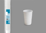lot de 100 gobelets réutilisables blanc 25cl