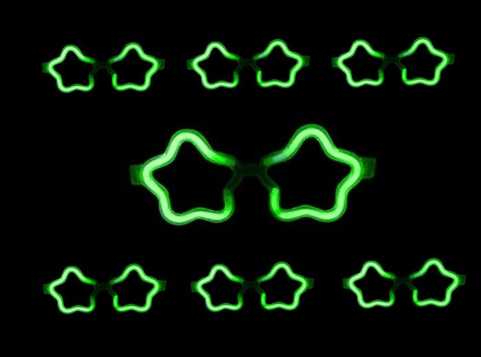 lunettes lumineuses 6 led's motif 