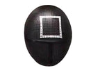 masque coque noir motif carre adulte