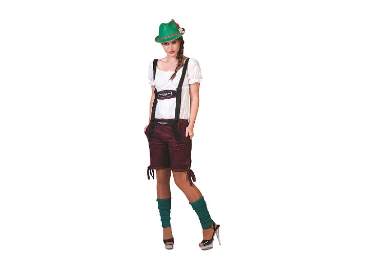 short à bretelles femme tyrolienne