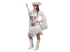 déguisement de pirate blanc 2pcs femme