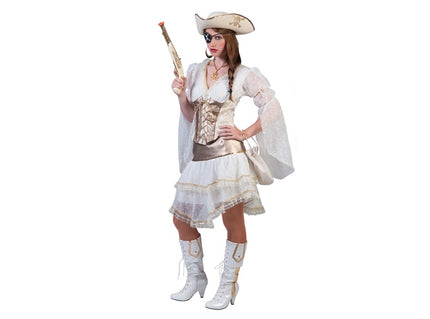 déguisement de pirate blanc 2pcs femme