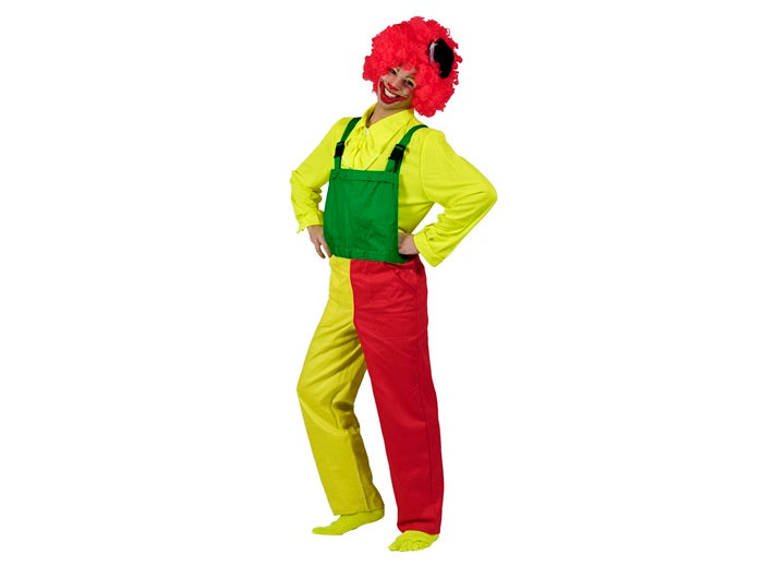 salopette clown tricolore adulte