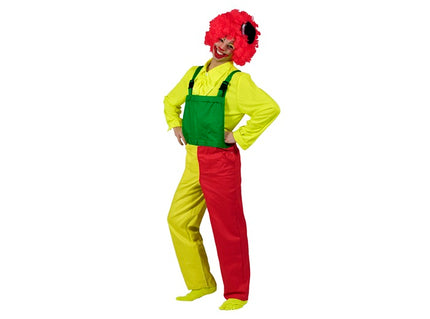 salopette clown tricolore adulte