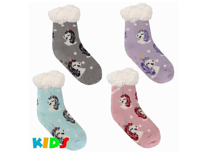 paire de chaussettes motifs licornes enfant