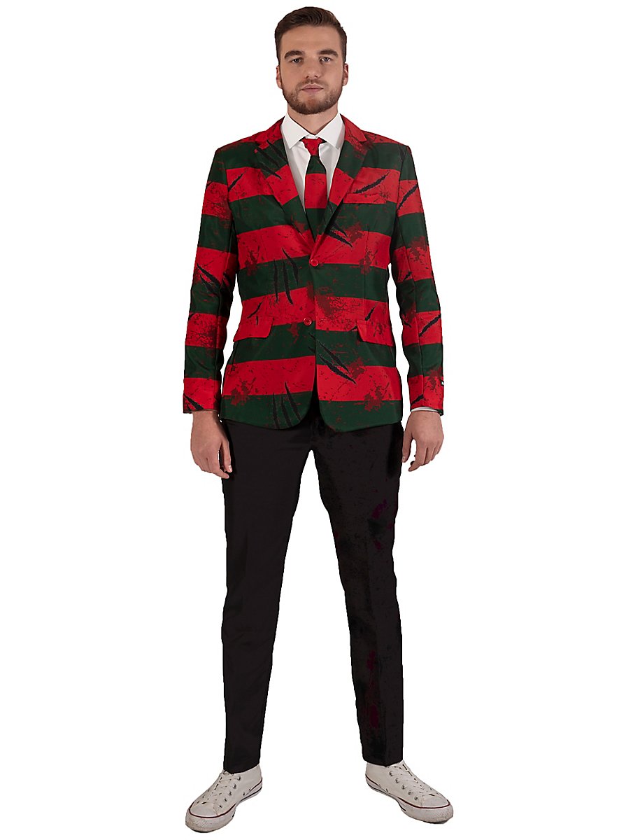 Veste Suitmeister Freddy Krueger à rayures rouges et vertes