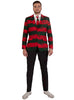Veste Suitmeister Freddy Krueger à rayures rouges et vertes