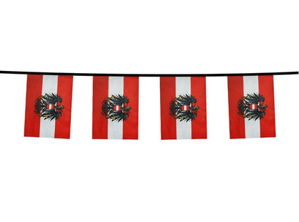 guirlande 12 drapeaux fanions autriche 4.5m