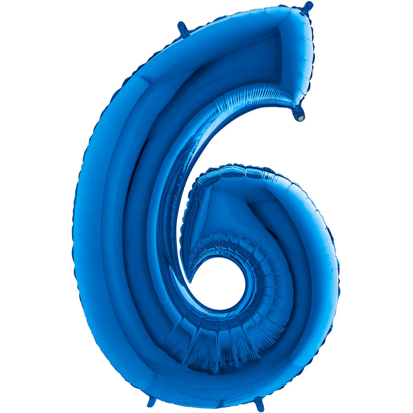 Chiffre 6 Bleu 26