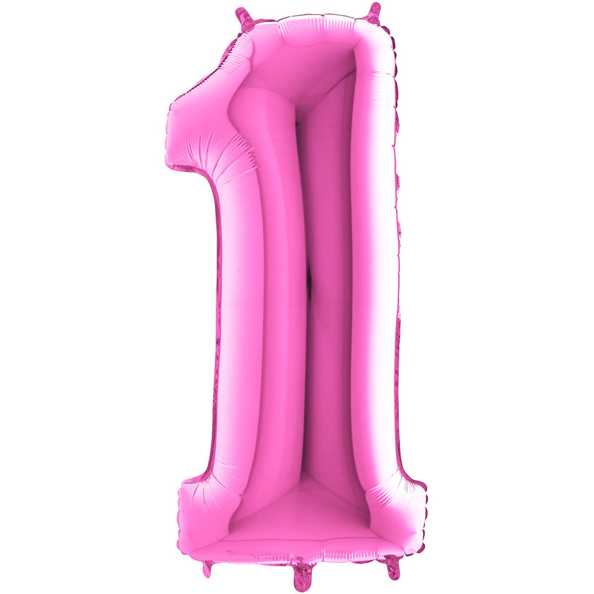 Chiffre 1 Fuchsia 14
