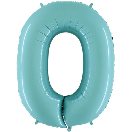 Chiffre 0 Pastel Bleu 40