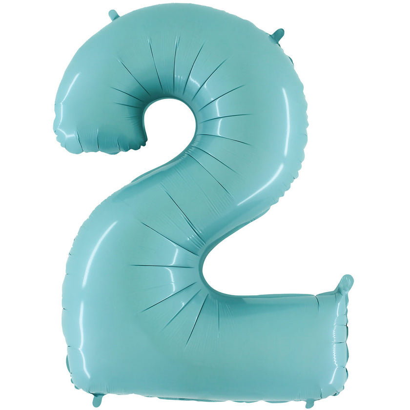 Chiffre 2 Pastel Bleu 40