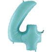 Chiffre 4 Bleu Pastel 26