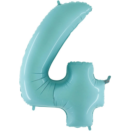 Chiffre 4 Bleu Pastel 26