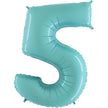 Chiffre 5 Pastel Bleu 40