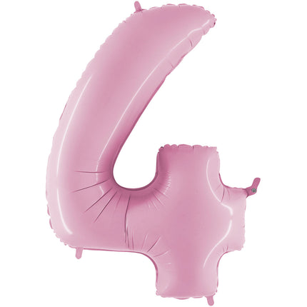 Chiffre 4 Rose Pastel 26