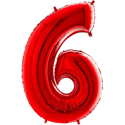 Chiffre 6 Rouge 14