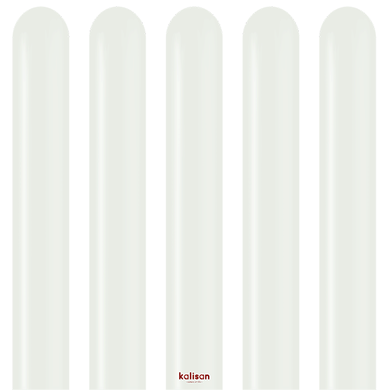 100 Ballons Modeling 260 White - Kalisan