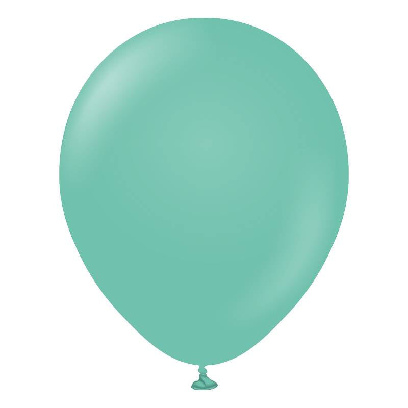25 Ballons 13cm Vert D'eau- Ballonrama