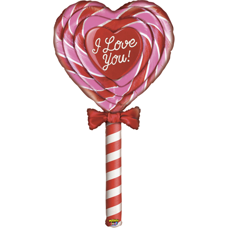 Ballon Aluminium 5' Love Lollipop - Grabo
