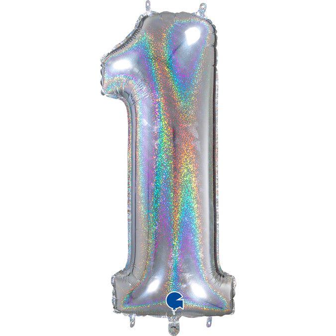Chiffre 1 Glitter Holographic 26