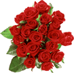 Bouquet de 50 roses rouges