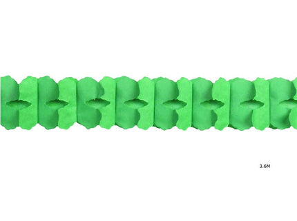 guirlande papier twist vert 3.6m