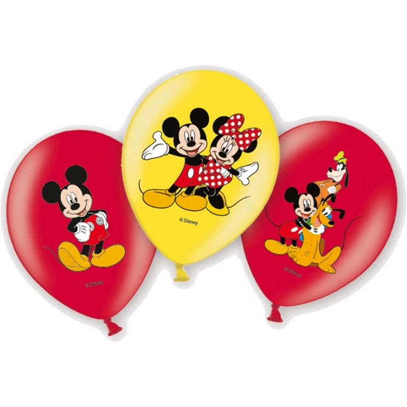 6 Ballons Latex Mickey Mouse 11