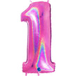 Chiffre 1 Holographic Fuchsia 40