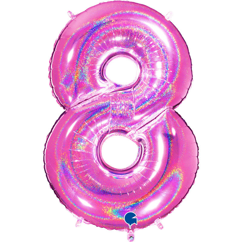 Chiffre 8 Holographic Fuchsia 40