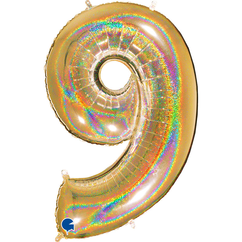 Chiffre 9 Holographic Gold 5 40