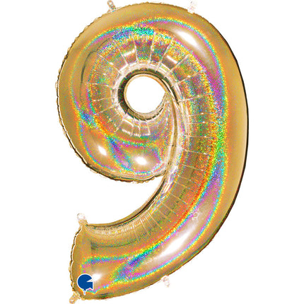 Chiffre 9 Holographic Gold 5 40