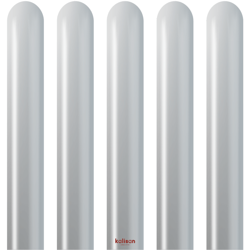 50 Ballons Modeling 260 Mirror Silver - Kalisan