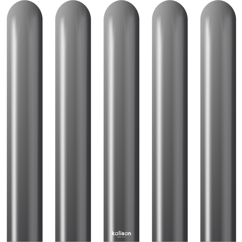 50 Ballons Modeling 260 Mirror Space Grey - Kalisan