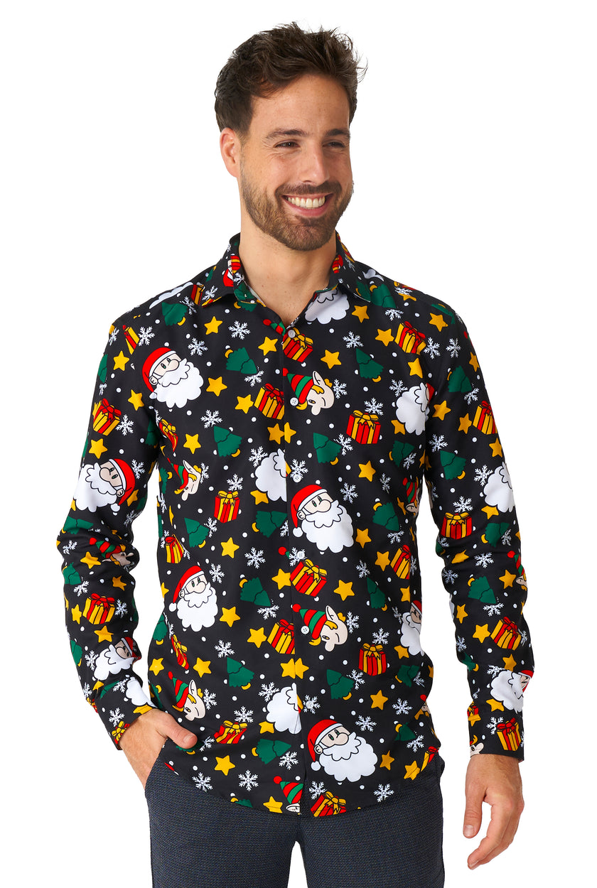 Chemise Suitmeister Santa Elves Black