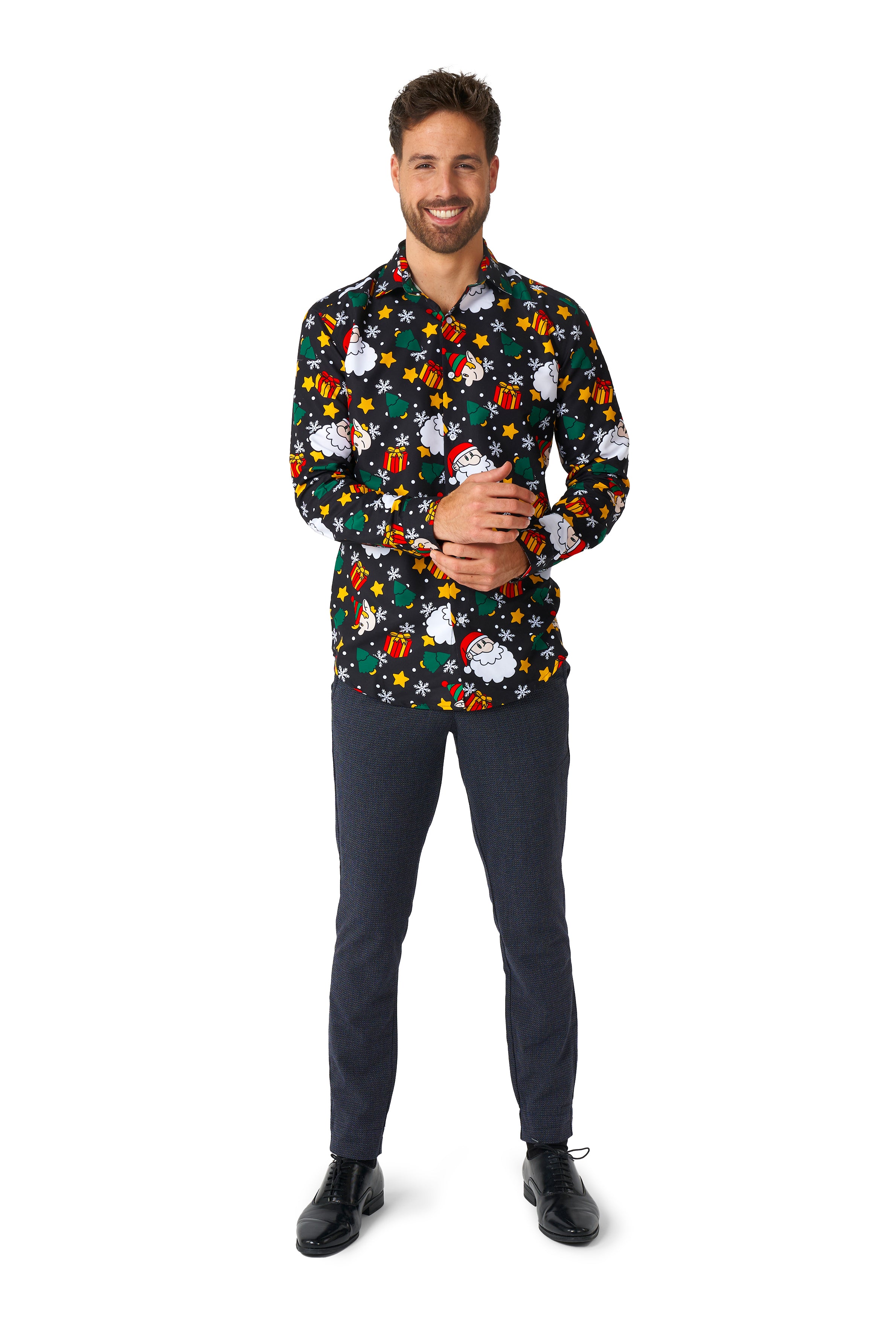 Chemise Suitmeister Santa Elves Black