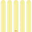 100 Ballons Modeling 260 Macaron Yellow - Kalisan