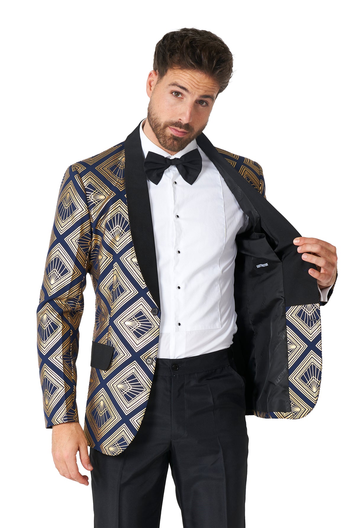 Costume Suitmeister Art Deco Deep Navy