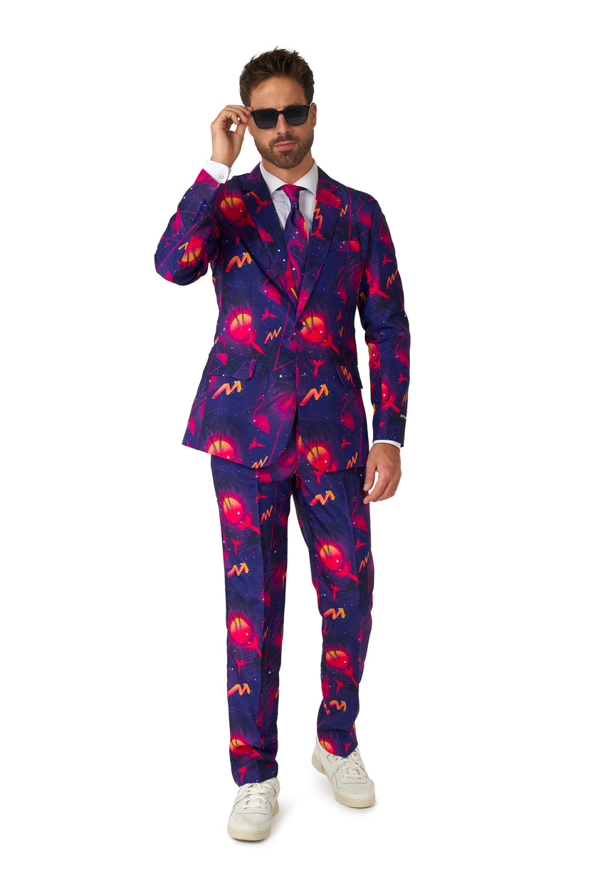 Costume Suitmeister Retro Neon Navy