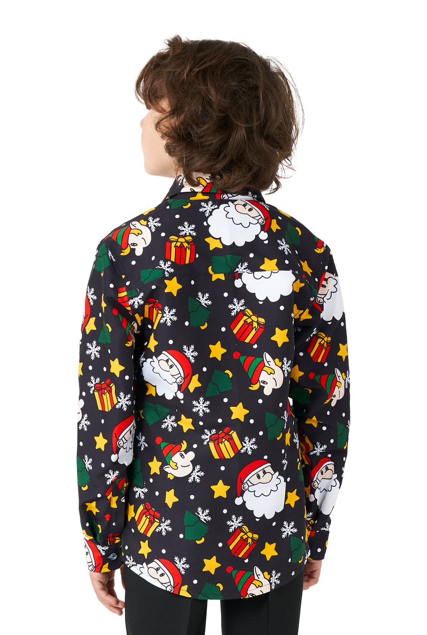 Chemise Suitmeister BOYS Santa Elves Black