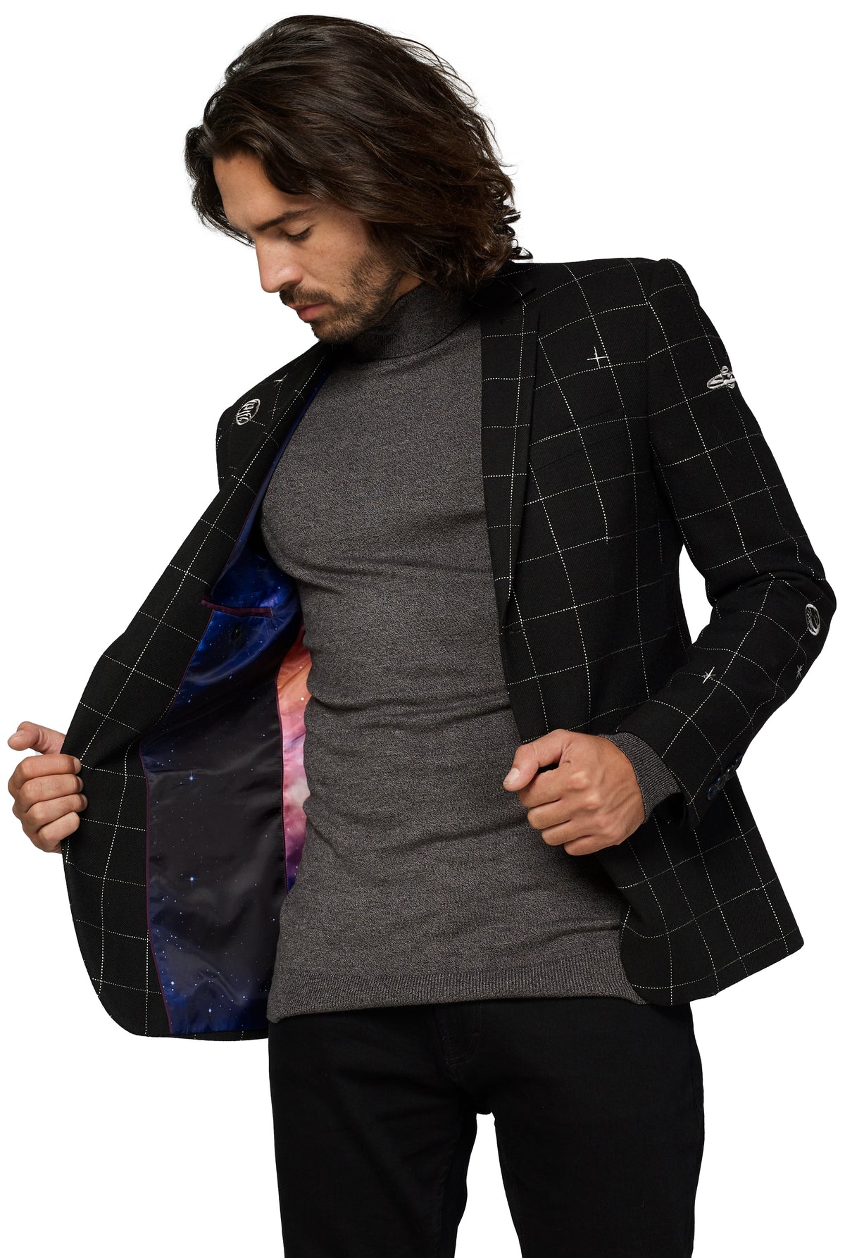 Veste OppoSuits Deluxe Outer Space - Galaxy Map - Black