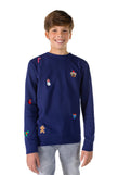 Pull OppoSuits Deluxe TEEN BOYS X-Mas Icons - Navy
