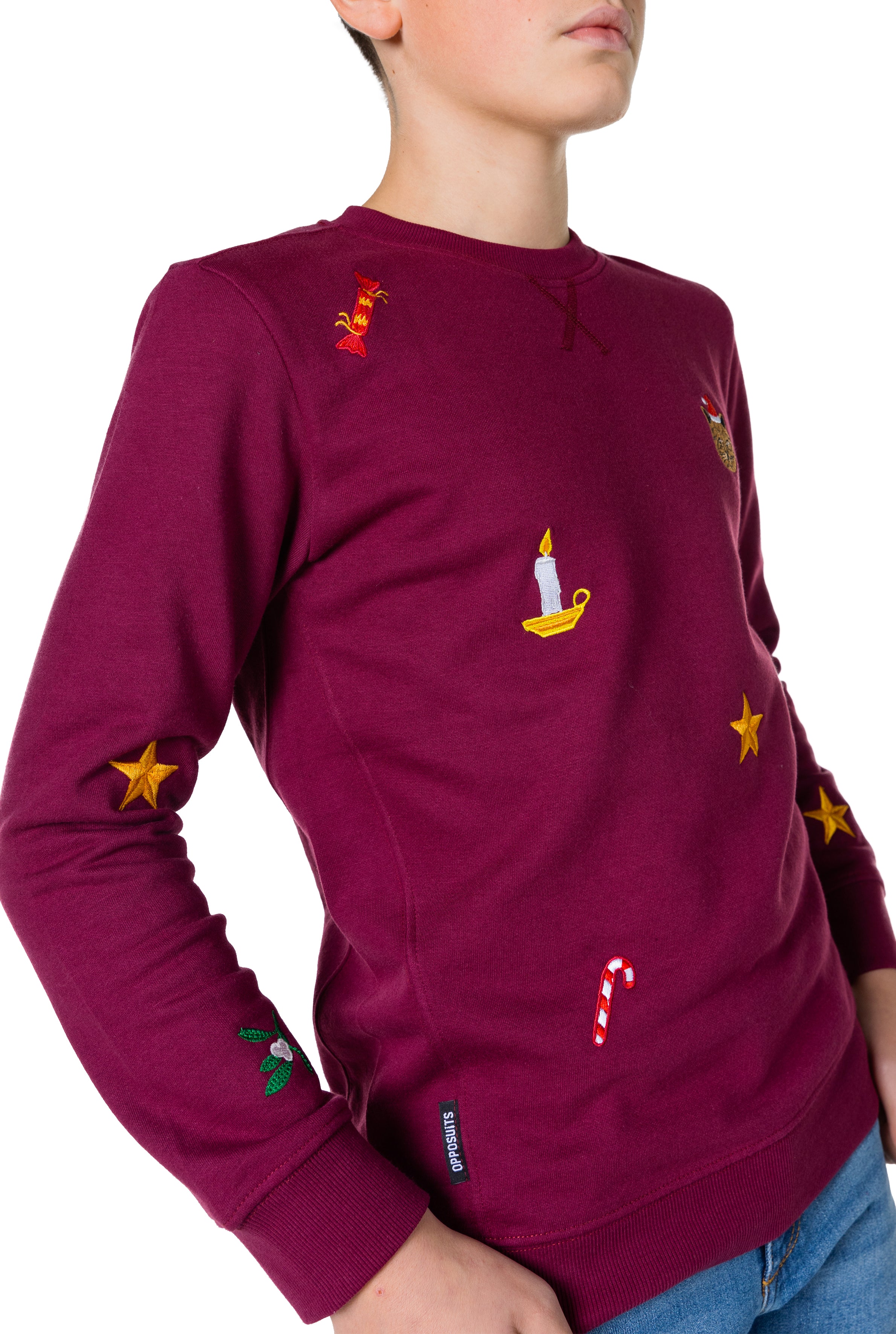 Pull OppoSuits Deluxe TEEN BOYS X-Mas Icons - Burgundy