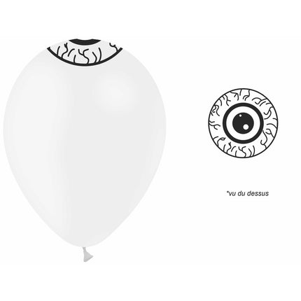 50 ballons latex Œil Veines Impression Top 5