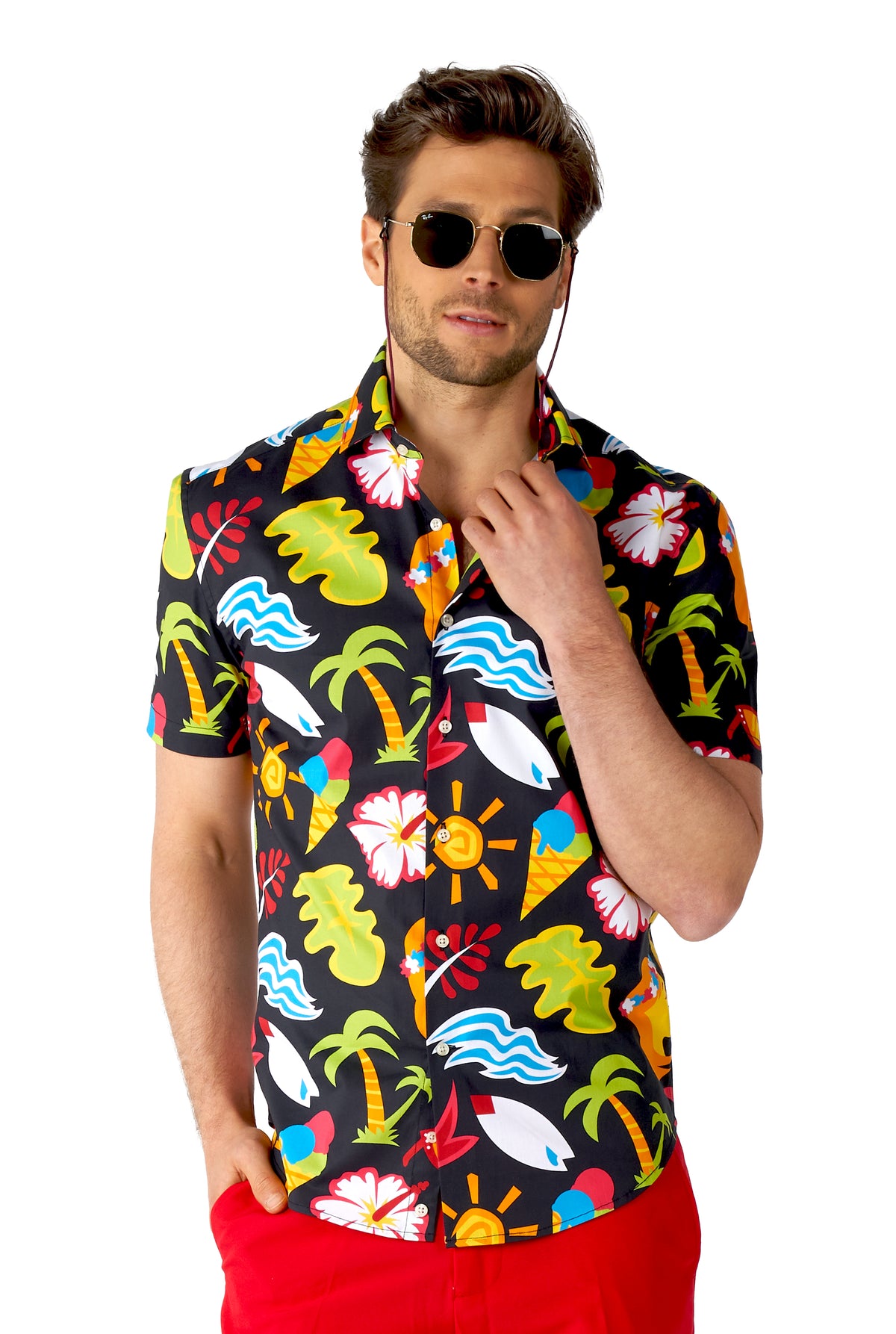 Chemise OppoSuits SHIRT Short Sleeve Tropical Thunder