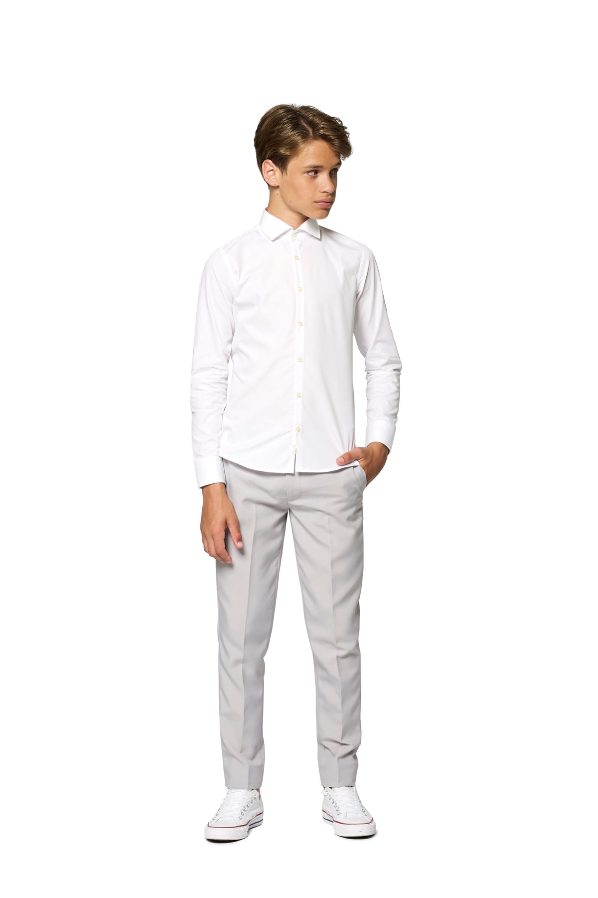 Chemise OppoSuits SHIRT LS White Knight Teen boys
