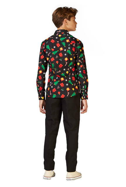 Chemise OppoSuits SHIRT LS Christmas Icons Black