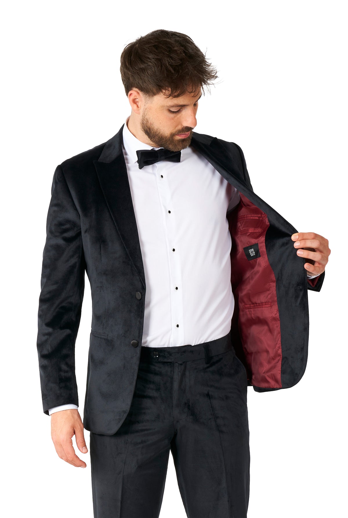 Costume OppoSuits Midnight Black Velvet